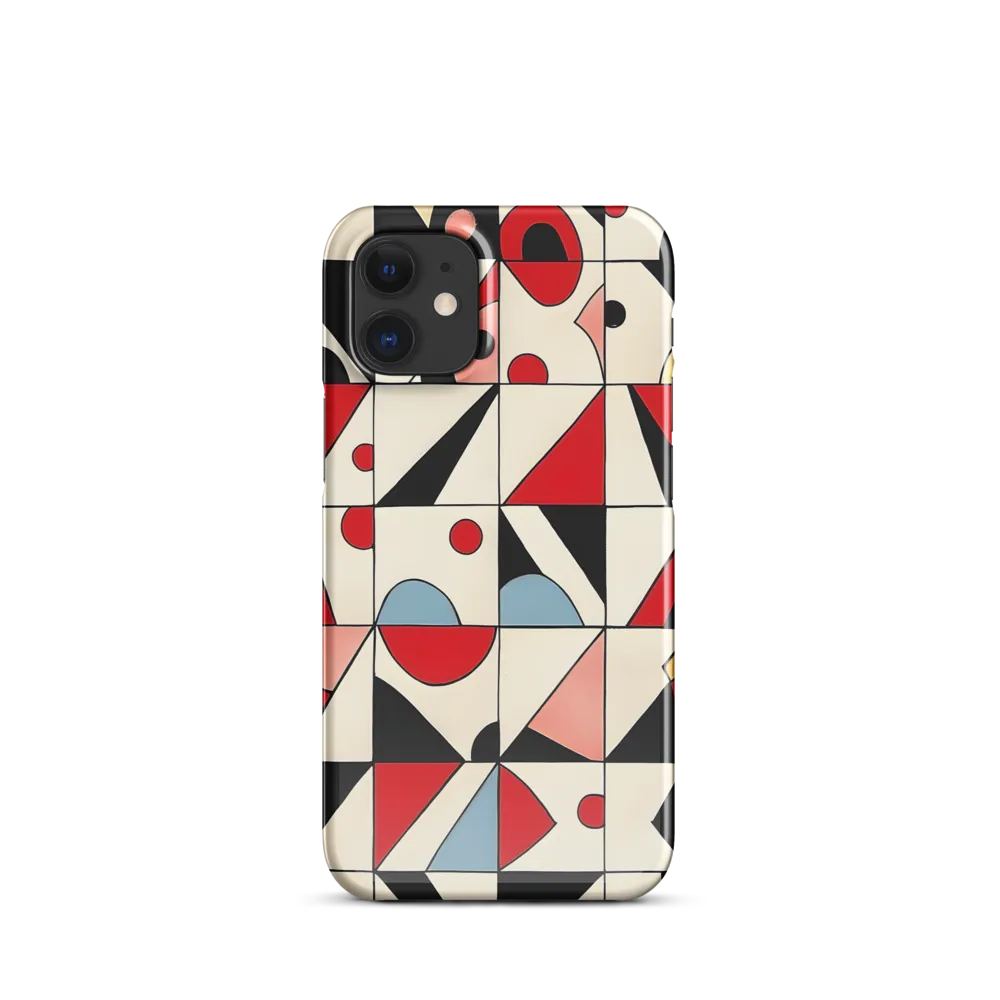 Dynamic Geometric Harmony | Phone Case |  12 Mini | Snap Case | Glossy