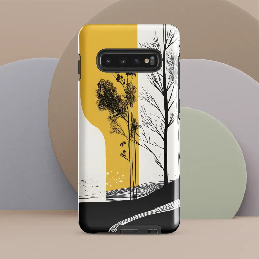 Whispers of Nature: An Abstract Landscape | Phone Case |  S10 Plus | Tough Case | Glossy