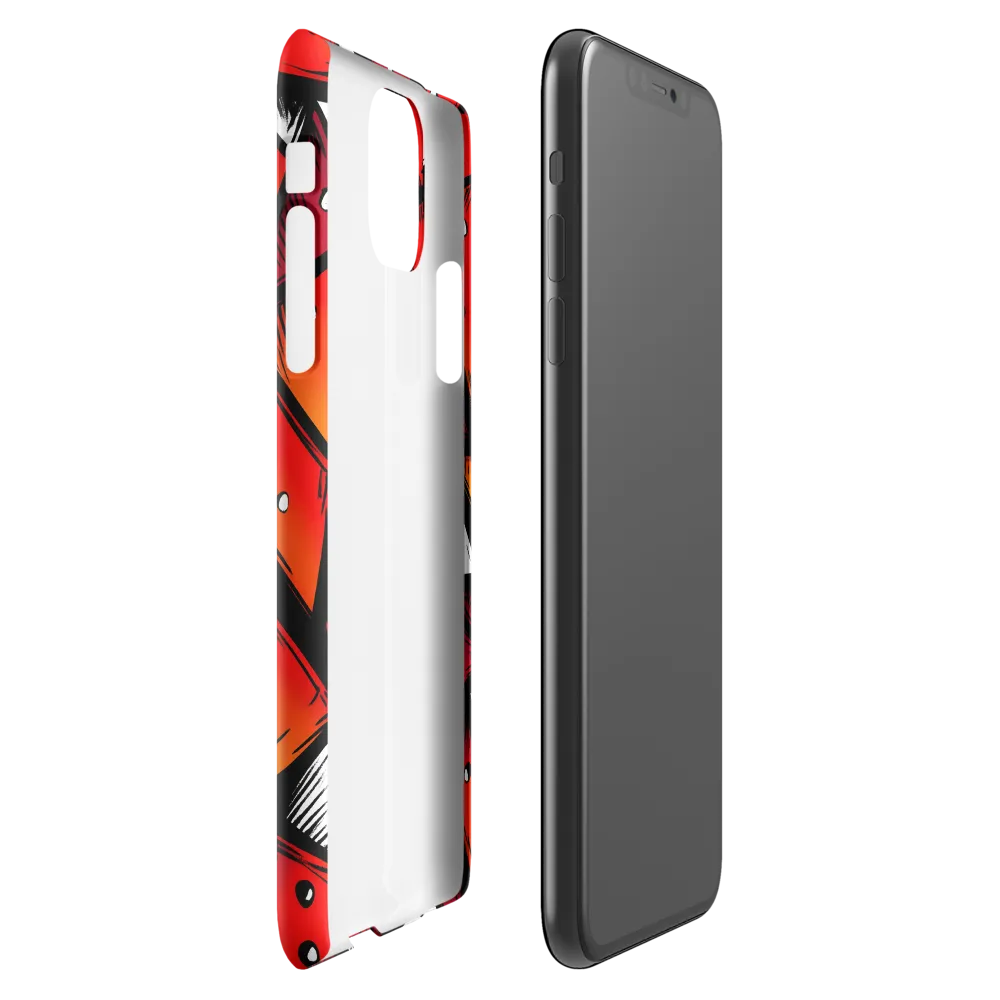 Dynamic Geometry of Red and Orange | Phone Case |  11 Pro Max | Snap Case | Glossy