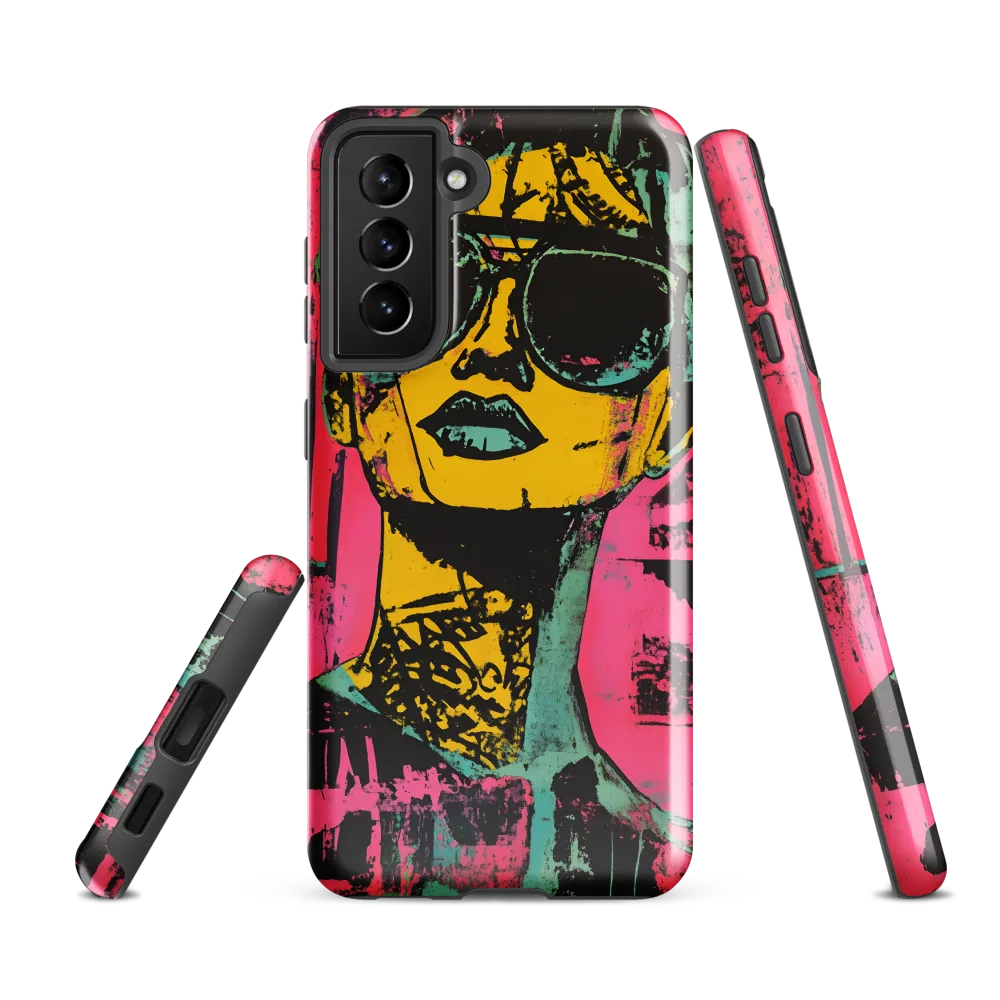 Confident Portrait in Neon Colors