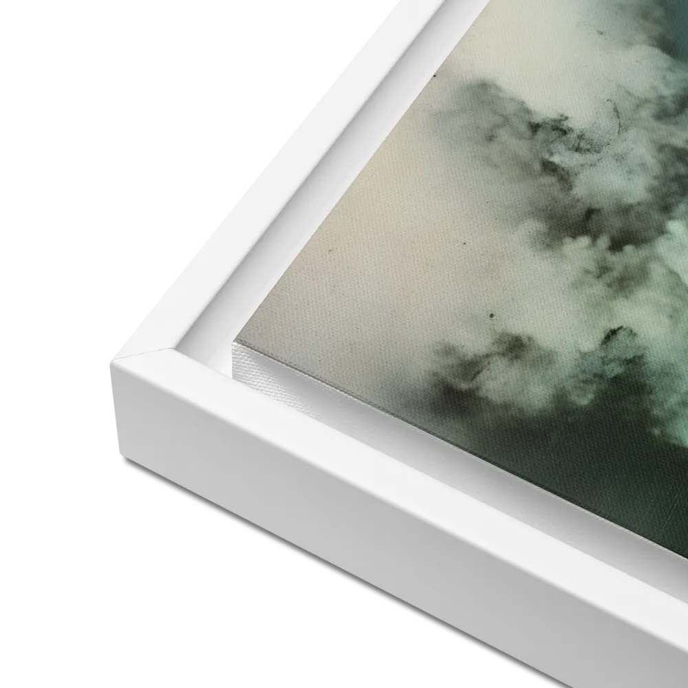 Clouded Thoughts | Canvas with White Frame | 12″×12″