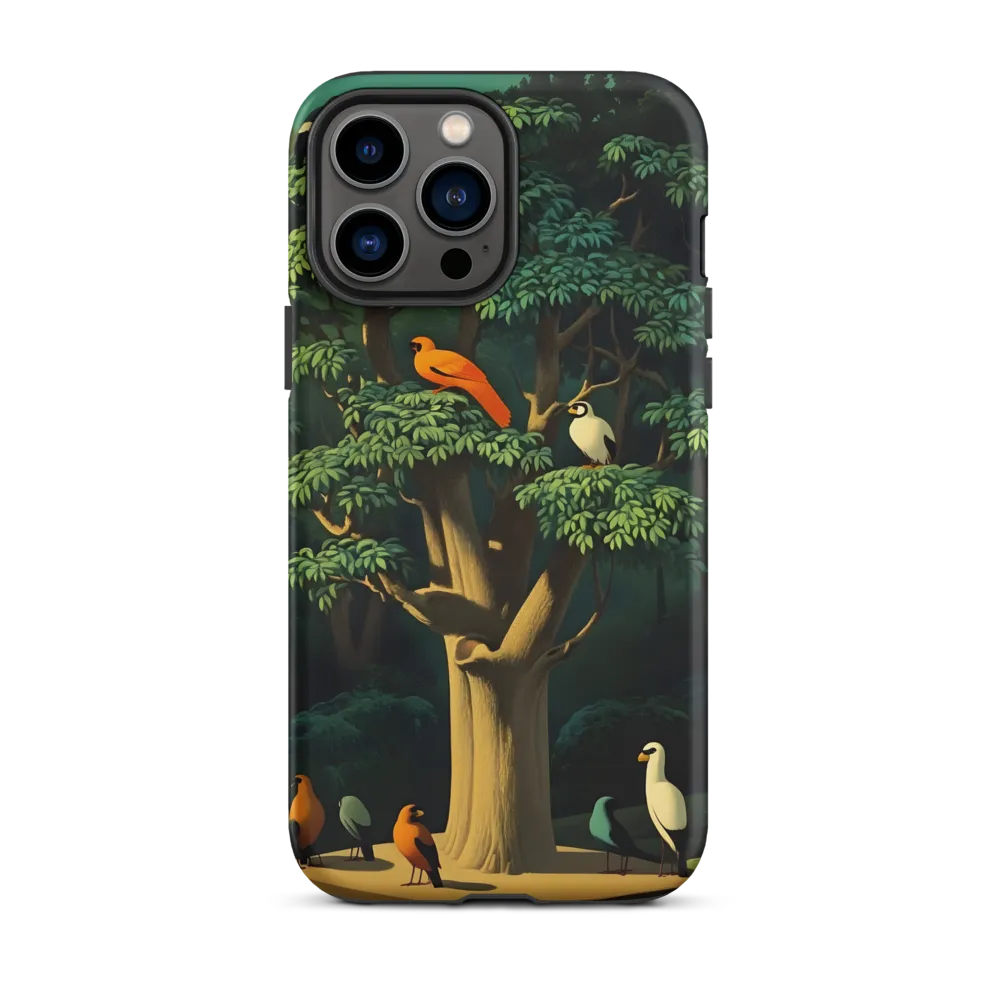 Harmony in Color: A Surreal Bird Symphony