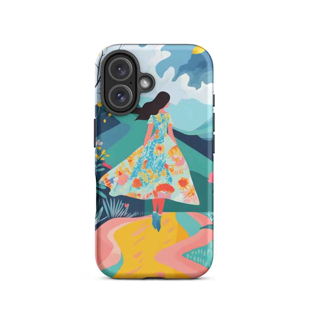 Walking into Colorful Serenity | Phone Case