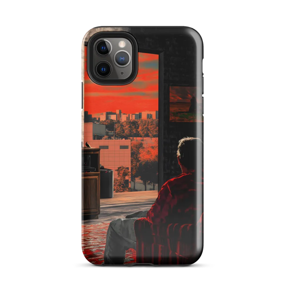 Gaze into the Ember Horizon | Phone Case |  11 Pro Max | Tough Case | Glossy