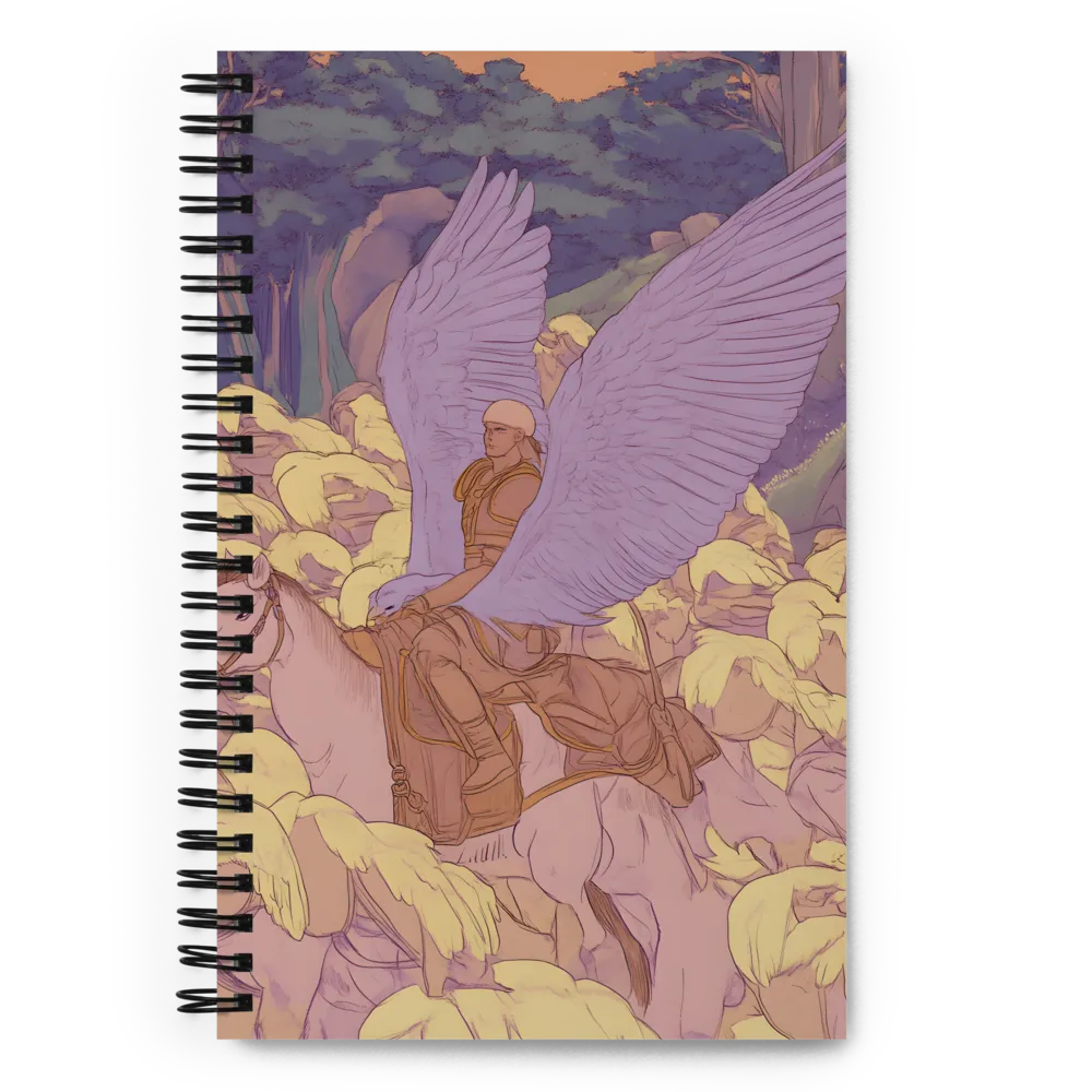 The Winged Guardian | Spiral Notebook