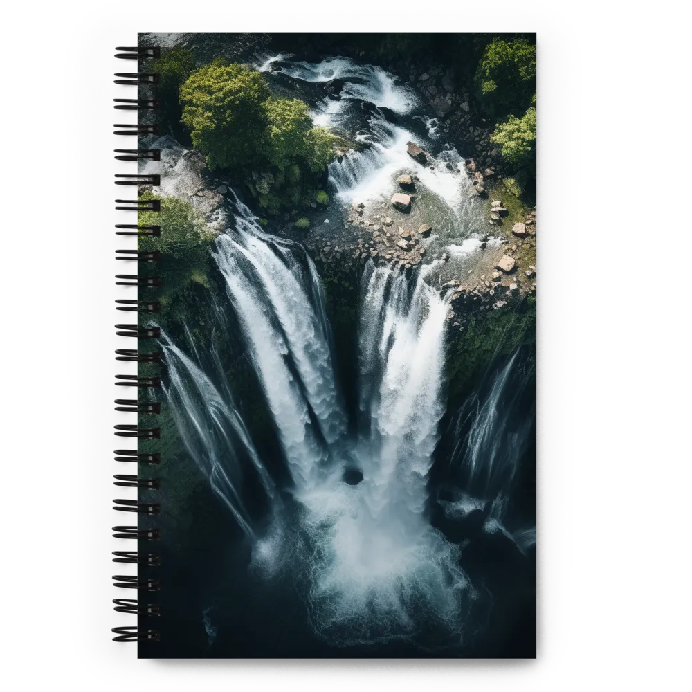 Nature's Power: The Cascading Waterfall | Spiral Notebook