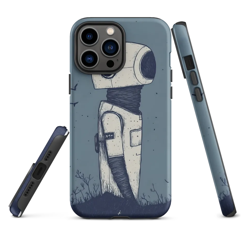 Contemplative Robot in a Barren Landscape