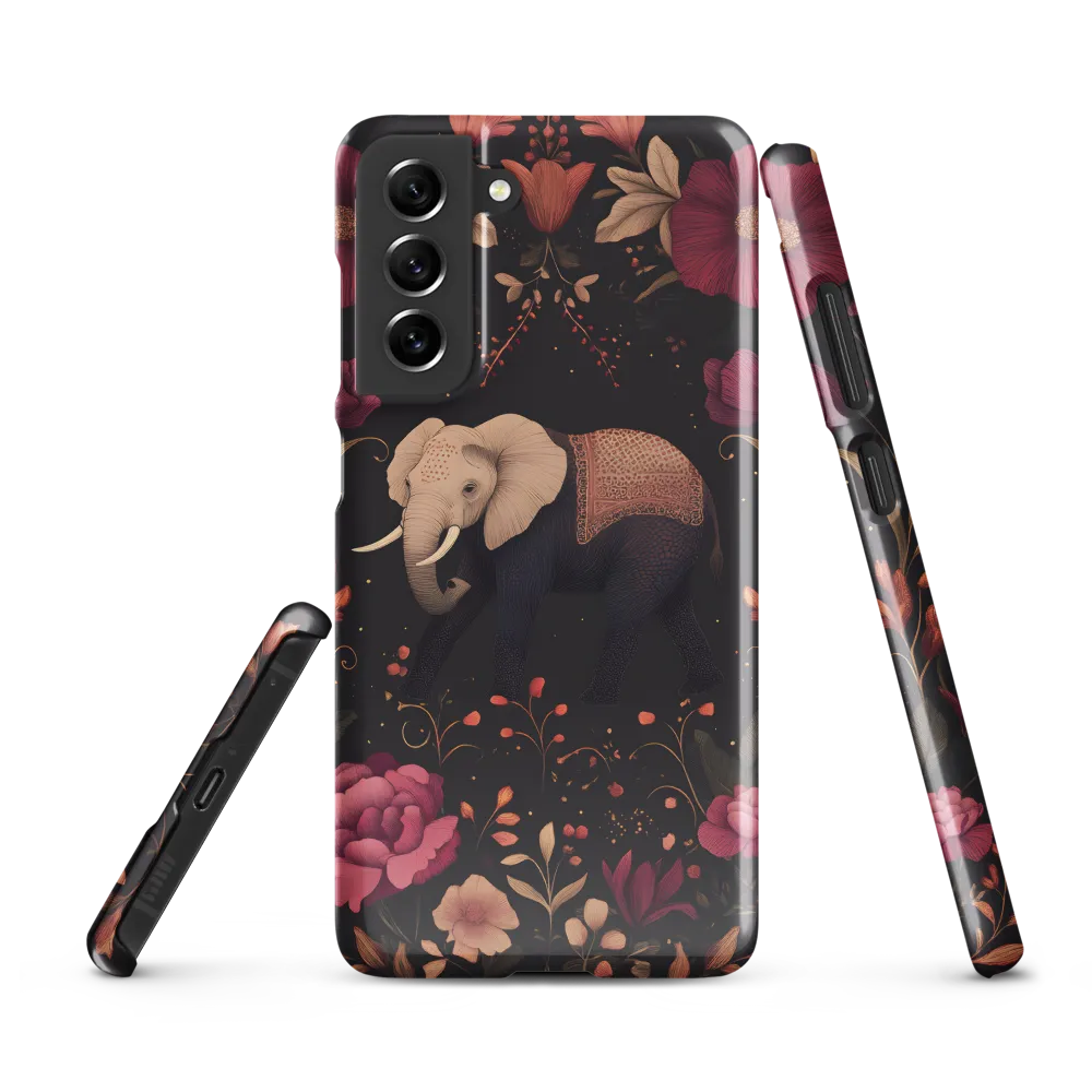 Whispers of the Wild: Elephants and Blooms