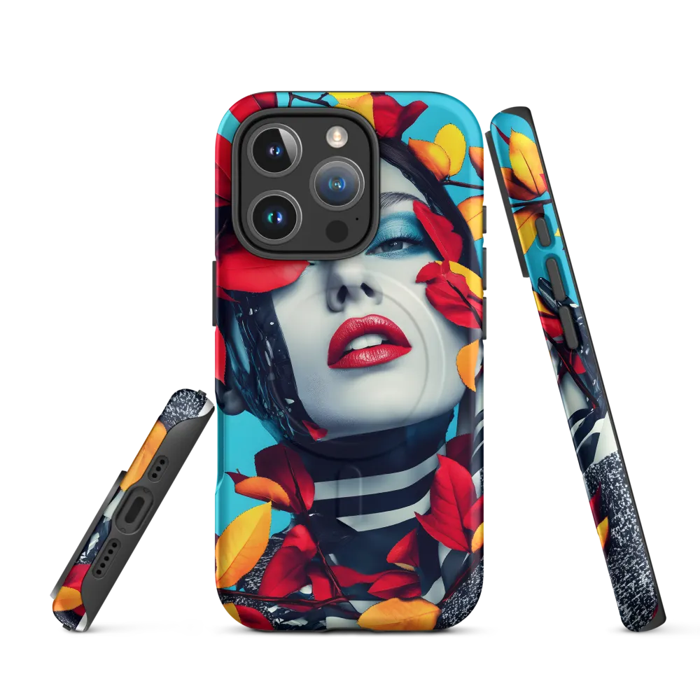 Futuristic Fusion: Nature Meets Technology | Phone Case |  16 Pro | MagSafe® Tough Case | Matte