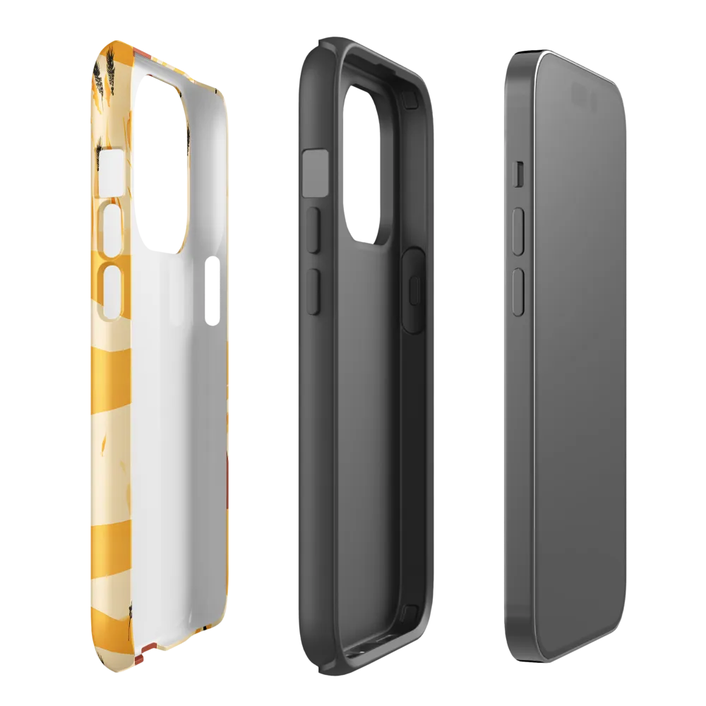Embracing the Fields: A Floral Journey | Phone Case |  14 Pro | Tough Case | Glossy