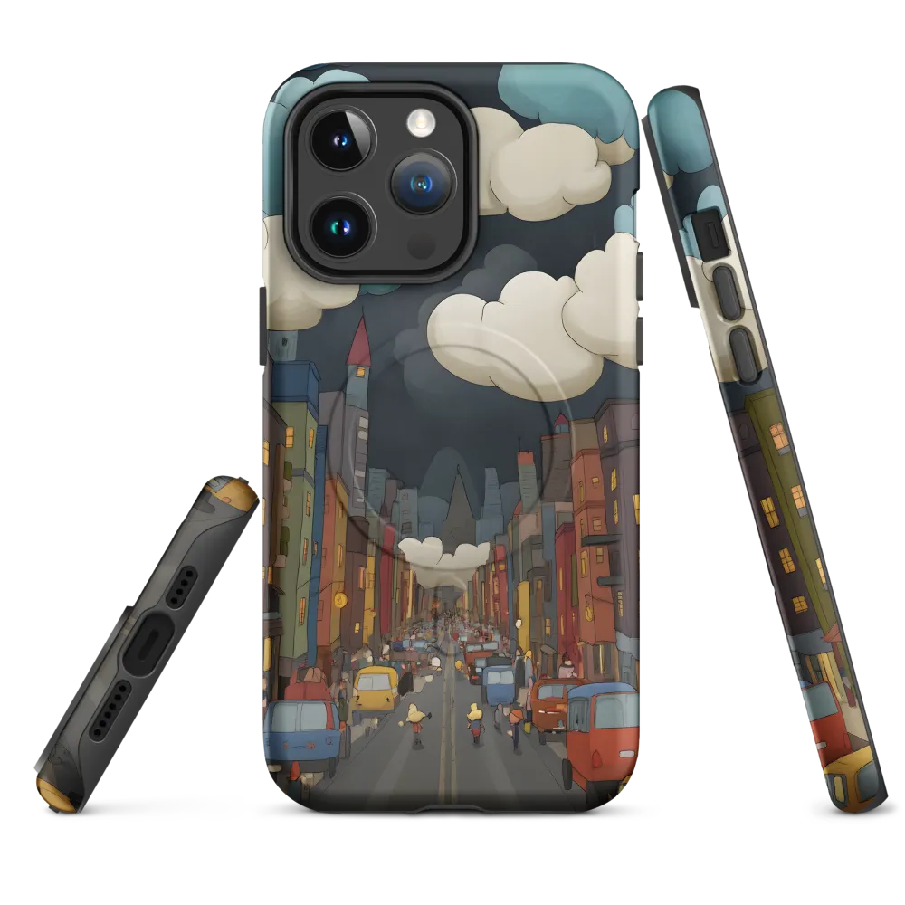 Urban Symphony: A City Awakens at Dusk | Phone Case |  14 Pro Max | MagSafe® Tough Case | Matte