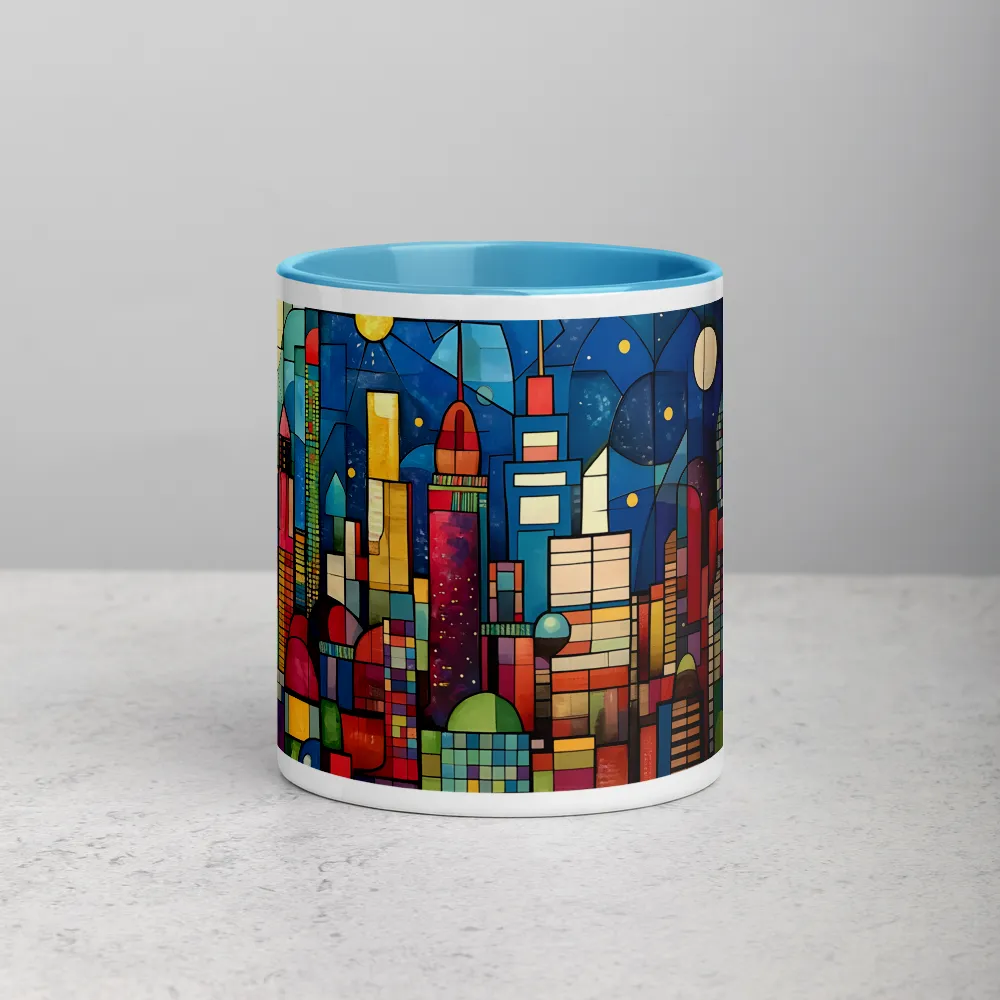 Geometric Harmony: A Vibrant Cityscape