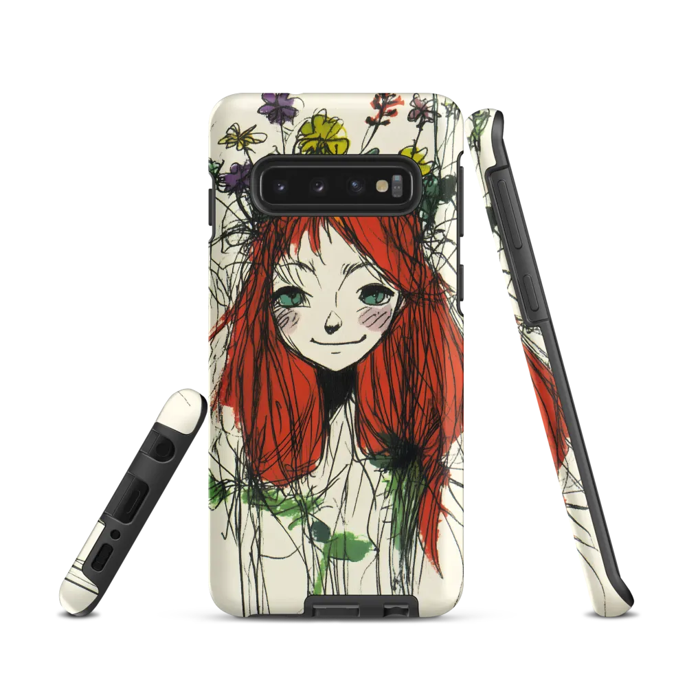 Whimsical Floral Portrait