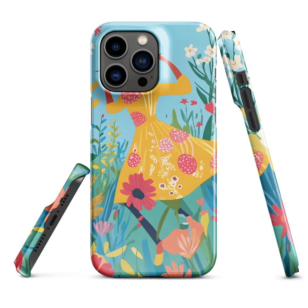 Dancing Among Blossoms | Phone Case |  14 Pro Max | Snap Case | Glossy