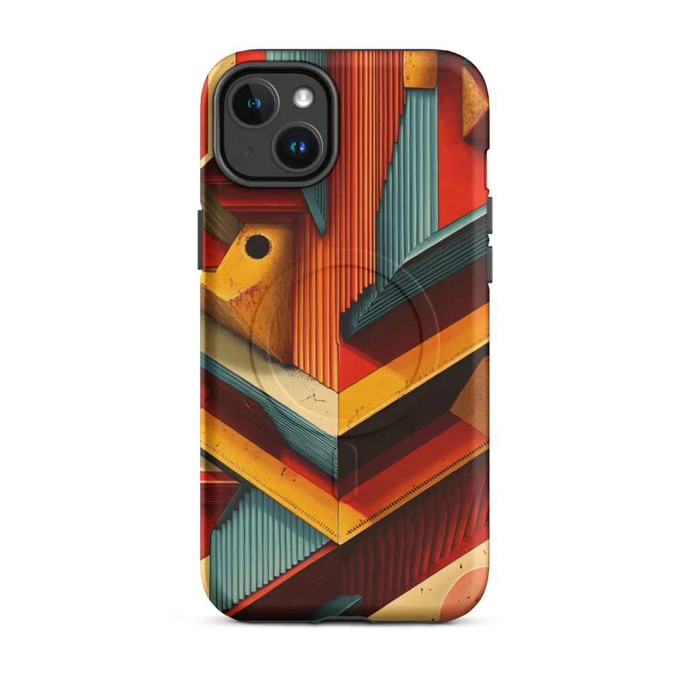 Geometric Harmony | Phone Case |  14 Plus | MagSafe® Tough Case | Matte