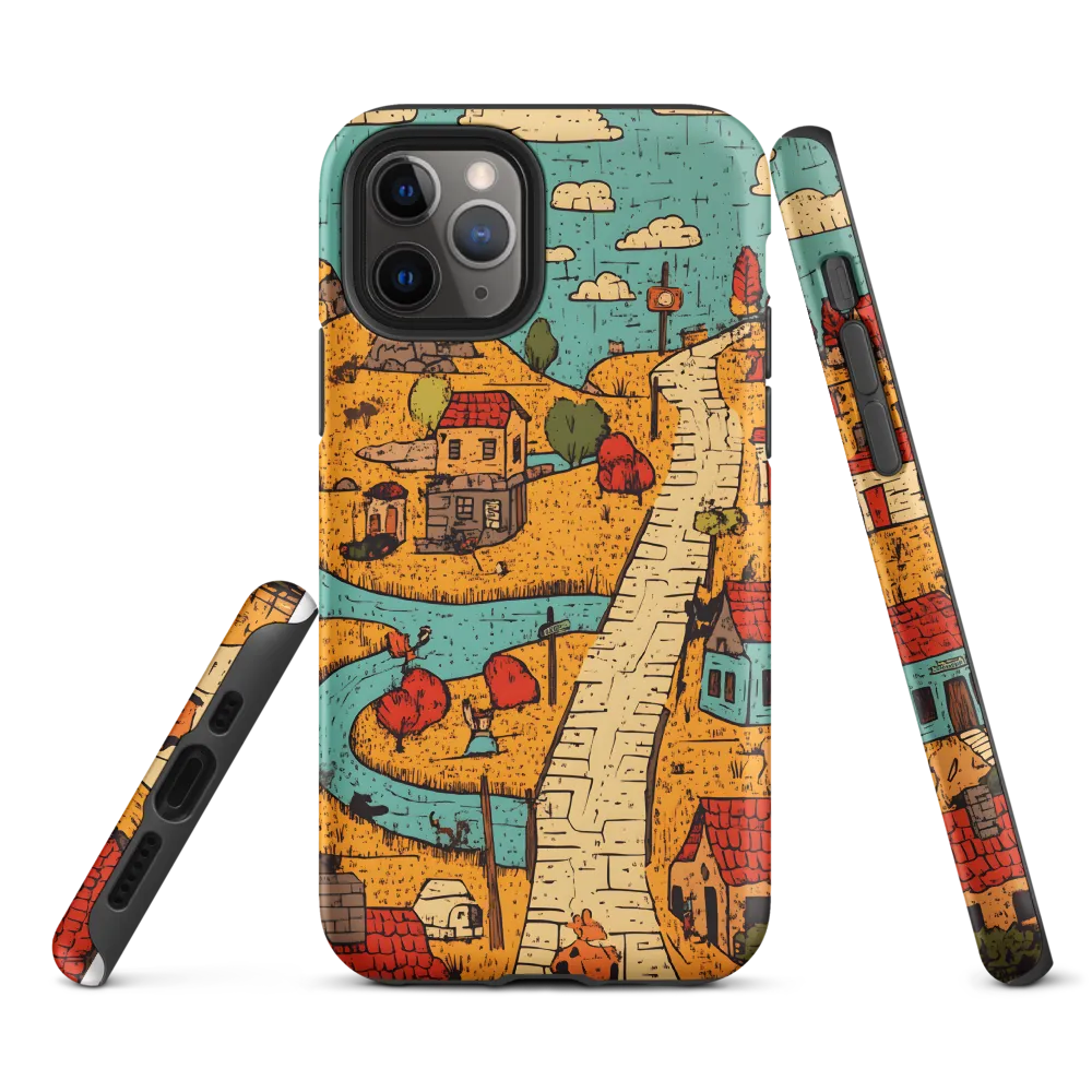 Whimsical Village Landscape