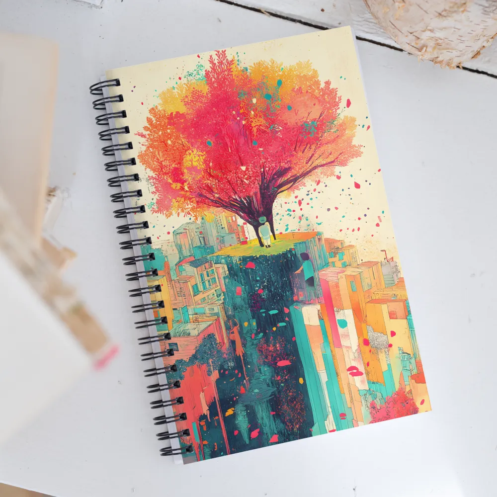 Whispers of Urban Dreams | Spiral Notebook