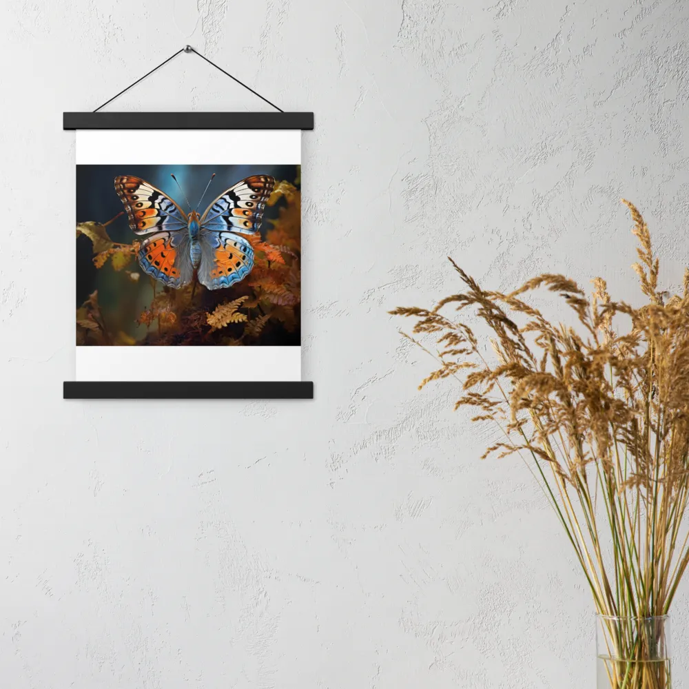 Harmony in Color: The Butterfly | Poster With Black Wood Hanger | 11″×14″