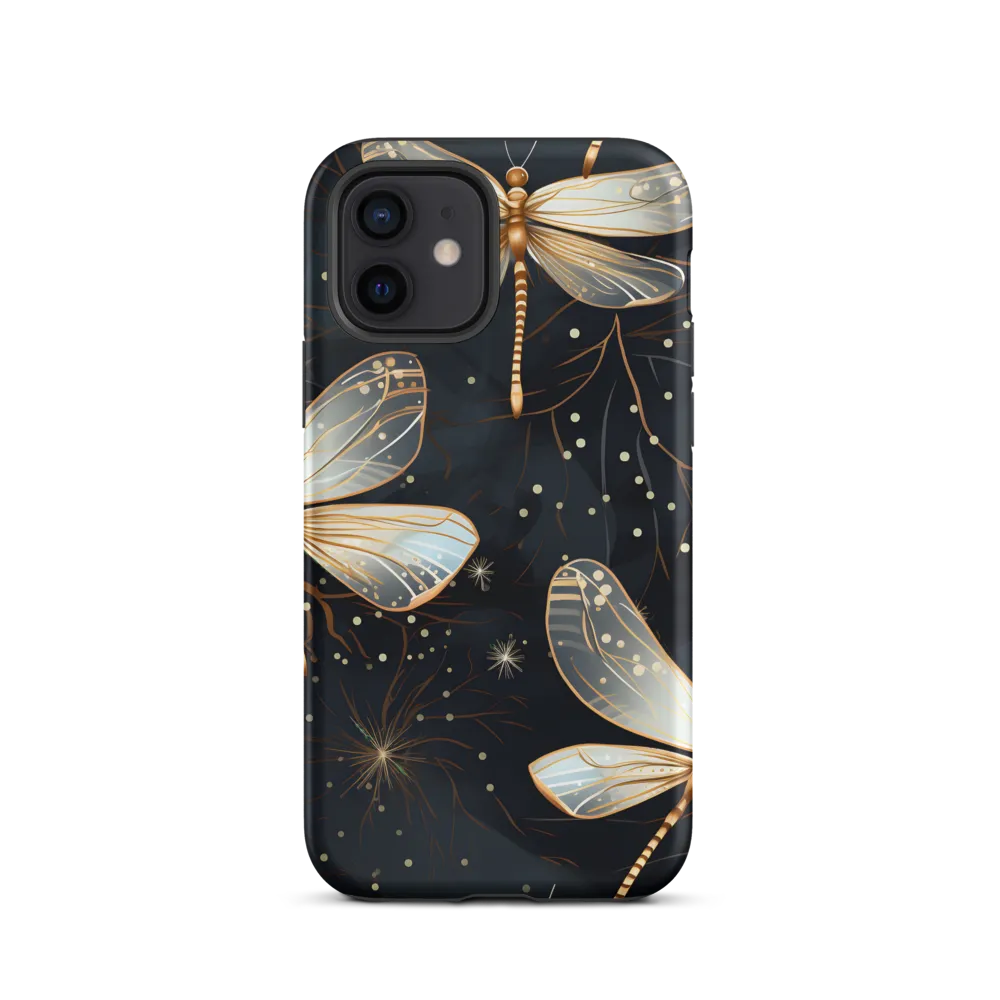 Ethereal Dance: Dragonflies in a Midnight Garden
