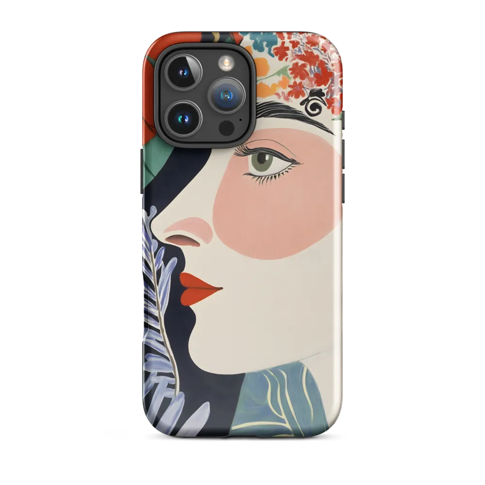 Floral Serenade: A Modern Portrait