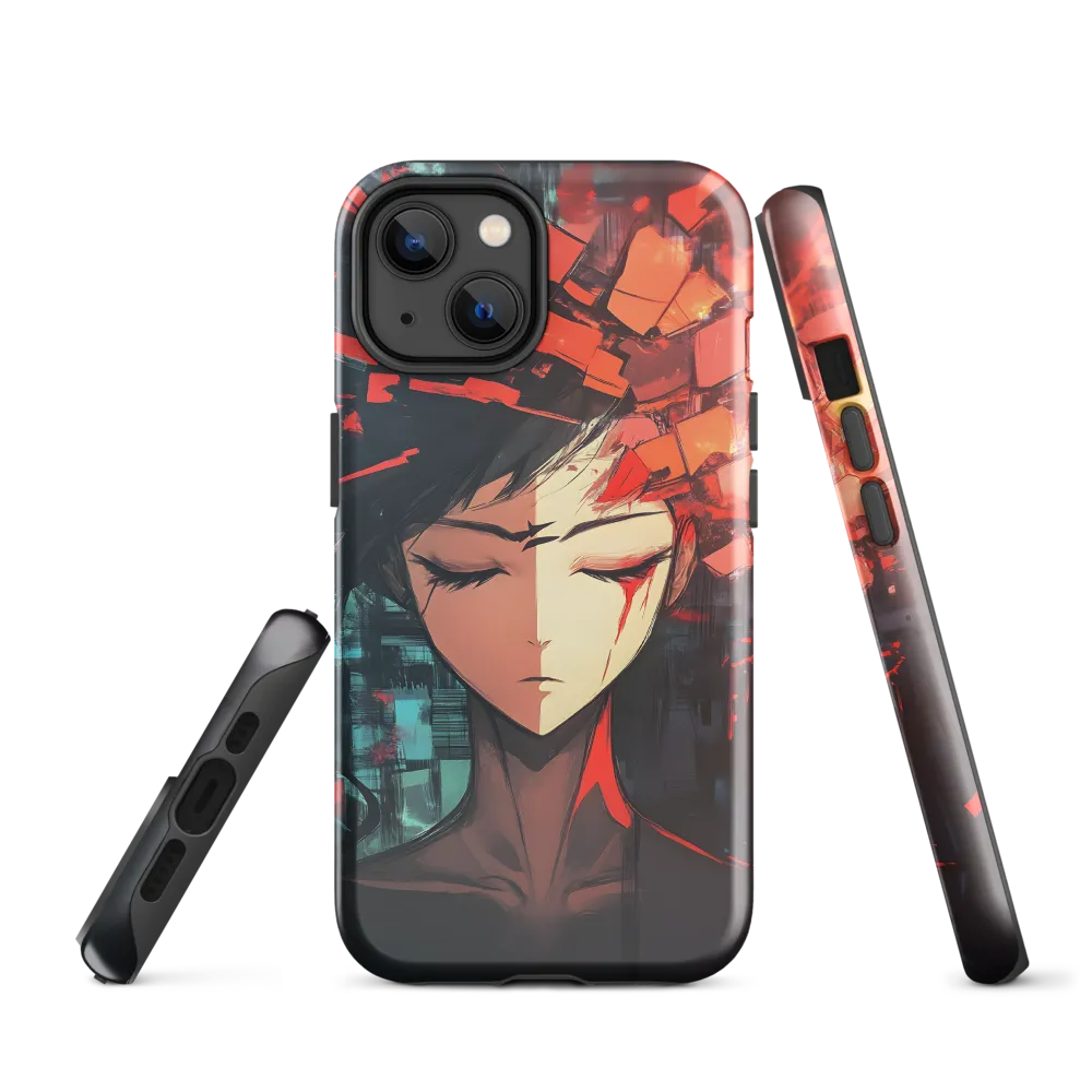 Fragmented Mind: The Silent Struggle | Phone Case |  14 | Tough Case | Glossy