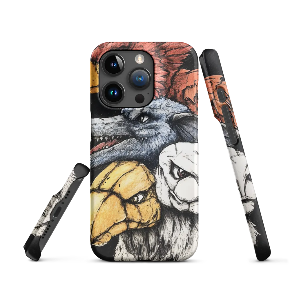 Mythical Beasts in Harmony | Phone Case |  15 Pro | Snap Case | Matte