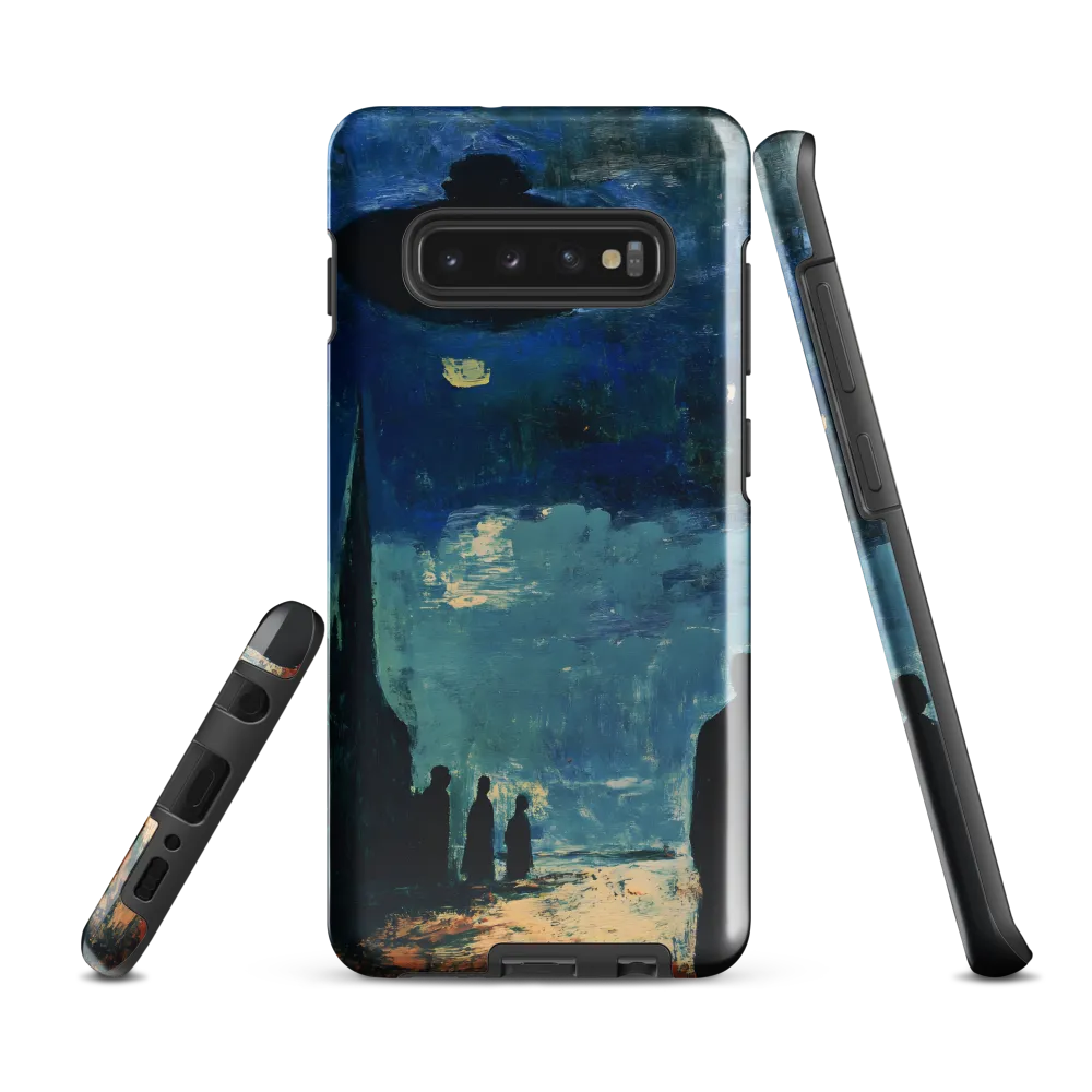 Enigmatic Encounter: A Surrealist UFO Landscape | Phone Case |  S10 Plus | Tough Case | Glossy