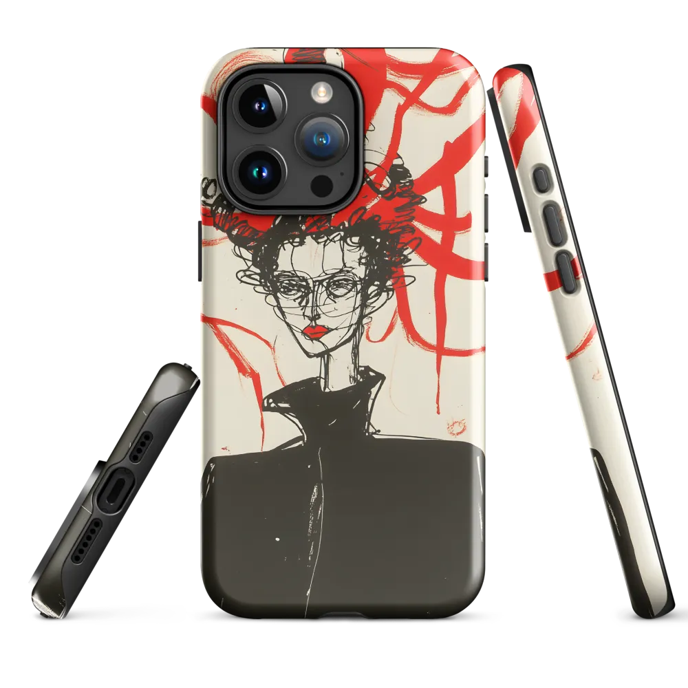Dramatic Elegance in Red and Black