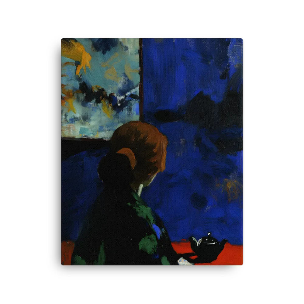 Contemplation Under the Night Sky | Thin Canvas | 16″×20″