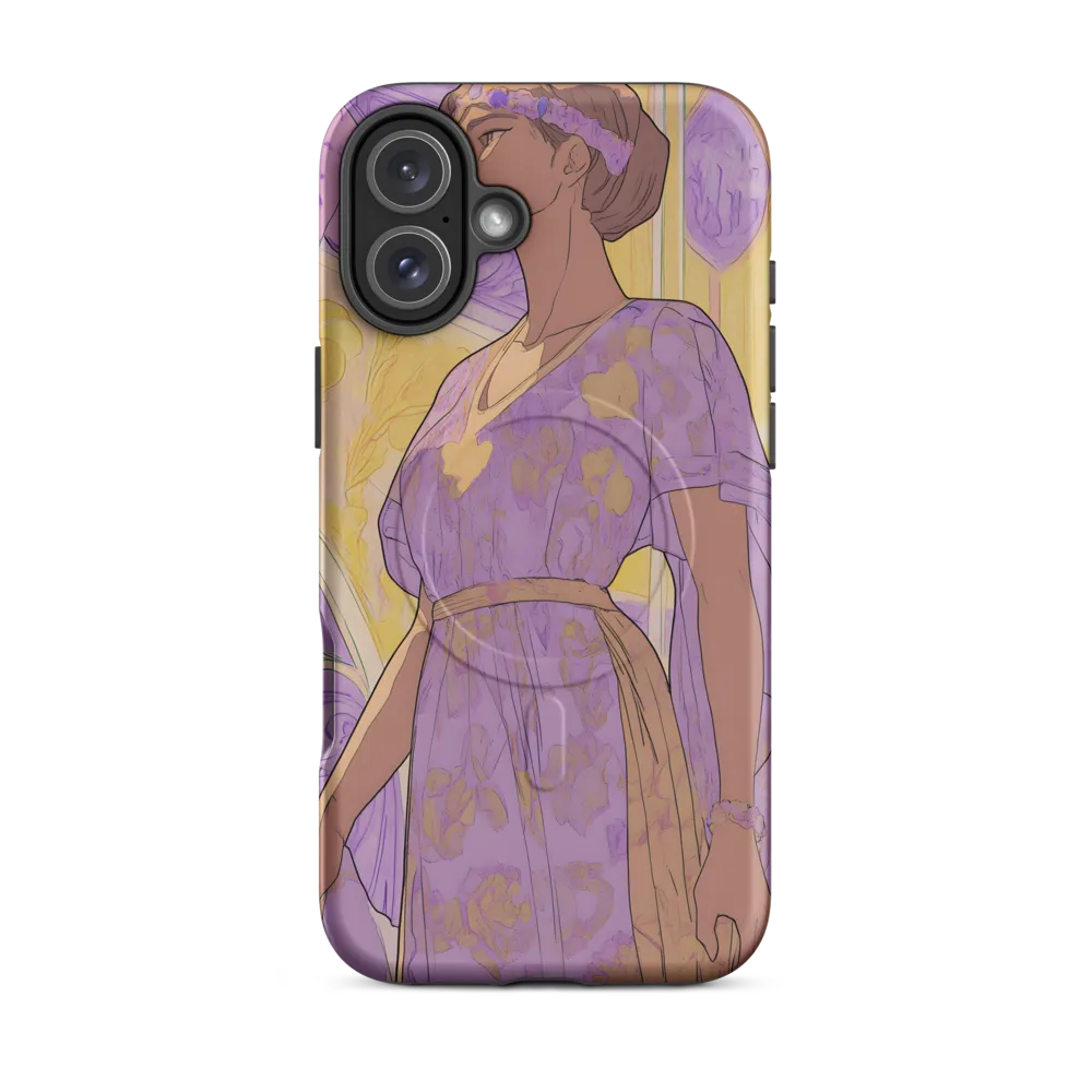 Elegance in Floral Harmony | Phone Case |  16 Plus | MagSafe® Tough Case | Matte