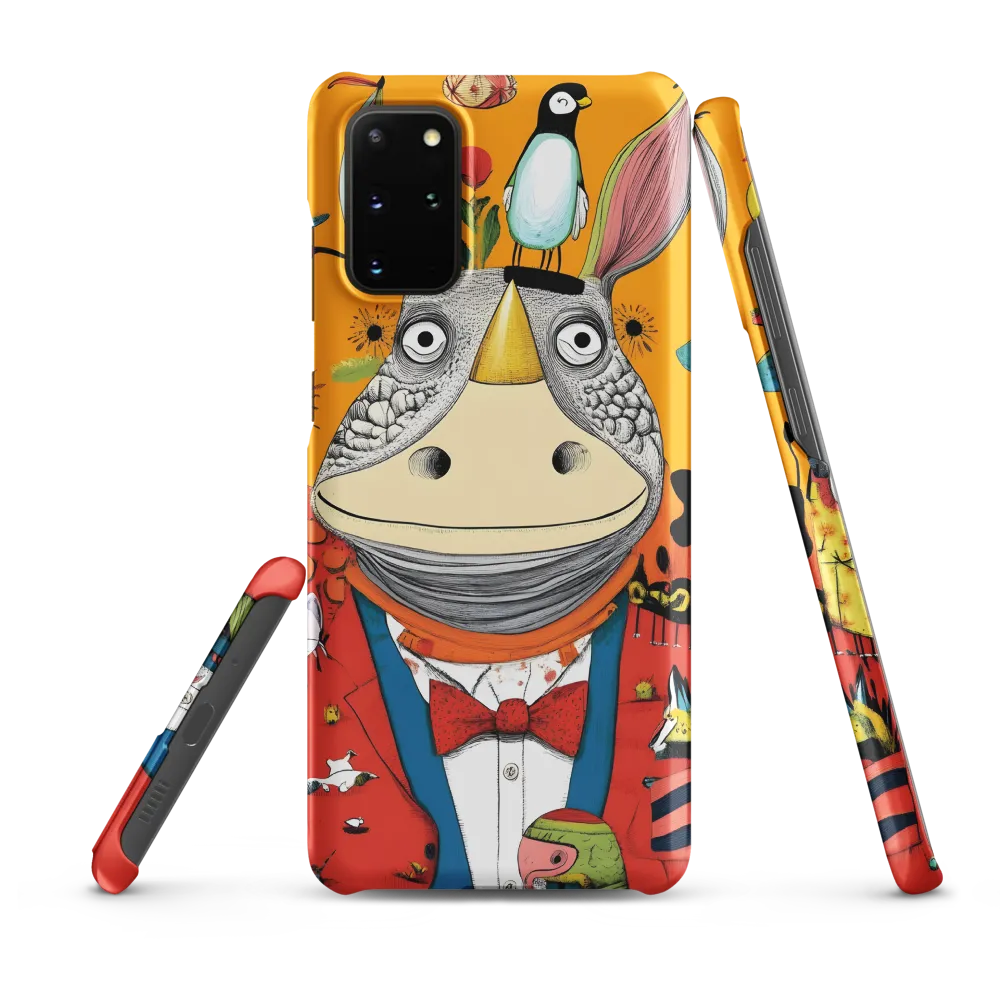 Whimsical Rhinoceros: A Playful Encounter