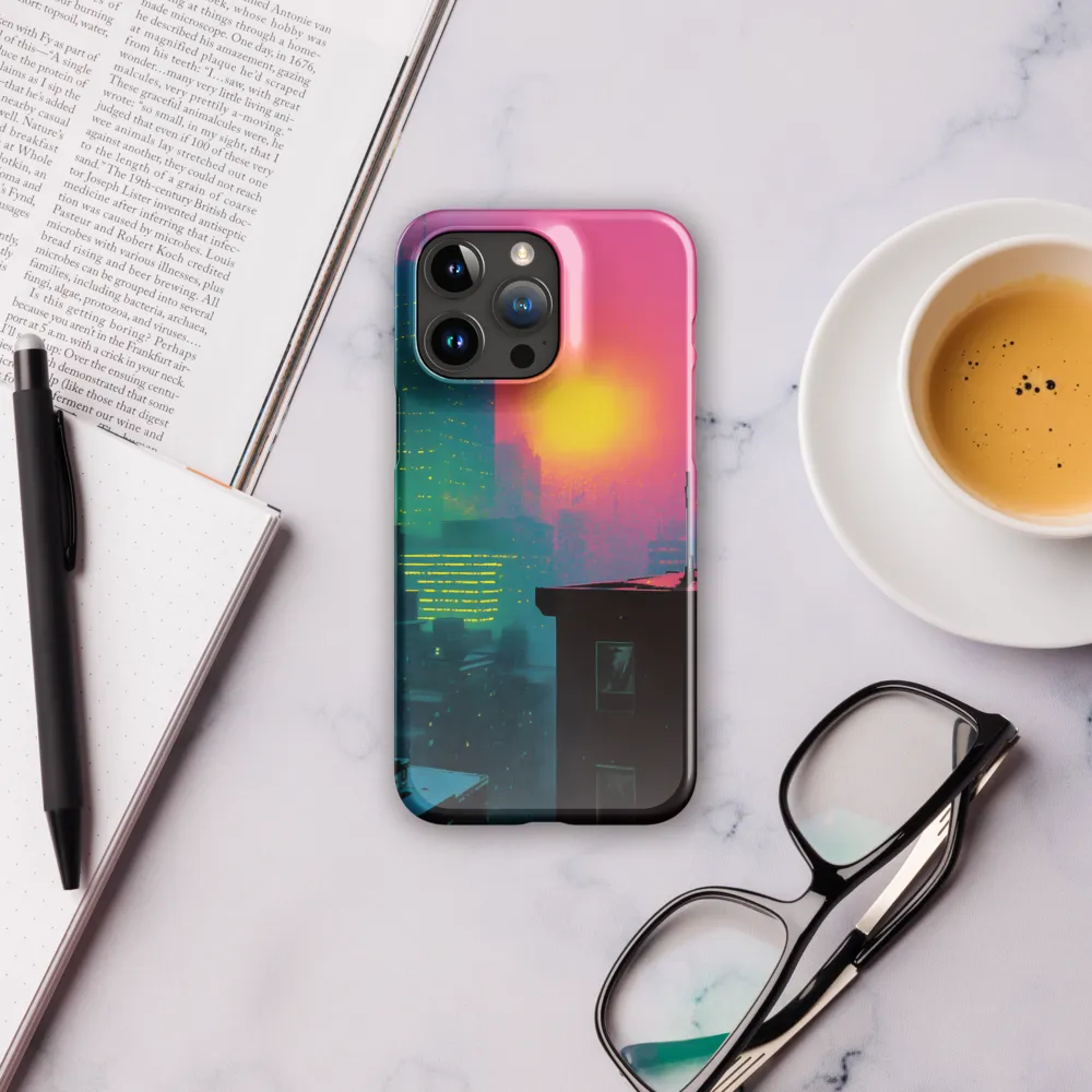 Neon Horizon | Phone Case |  15 Pro Max | Snap Case | Glossy