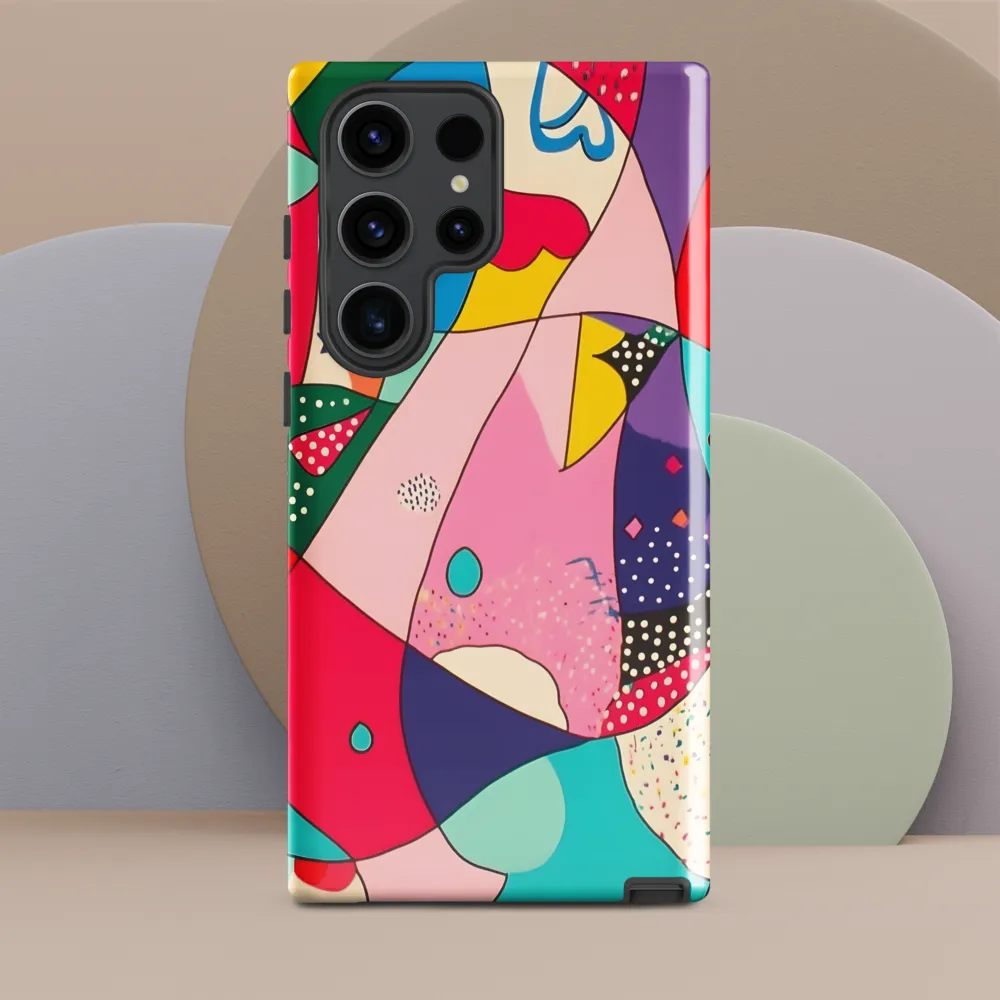 Playful Geometry in Color | Phone Case |  S23 Ultra | Tough Case | Glossy