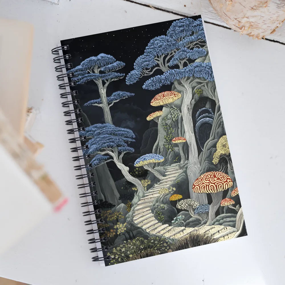 Mushroom Dreamscape | Spiral Notebook