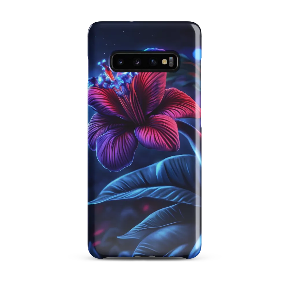 Illuminated Serenity: The Surreal Blossom | Phone Case |  S10 Plus | Snap Case | Glossy