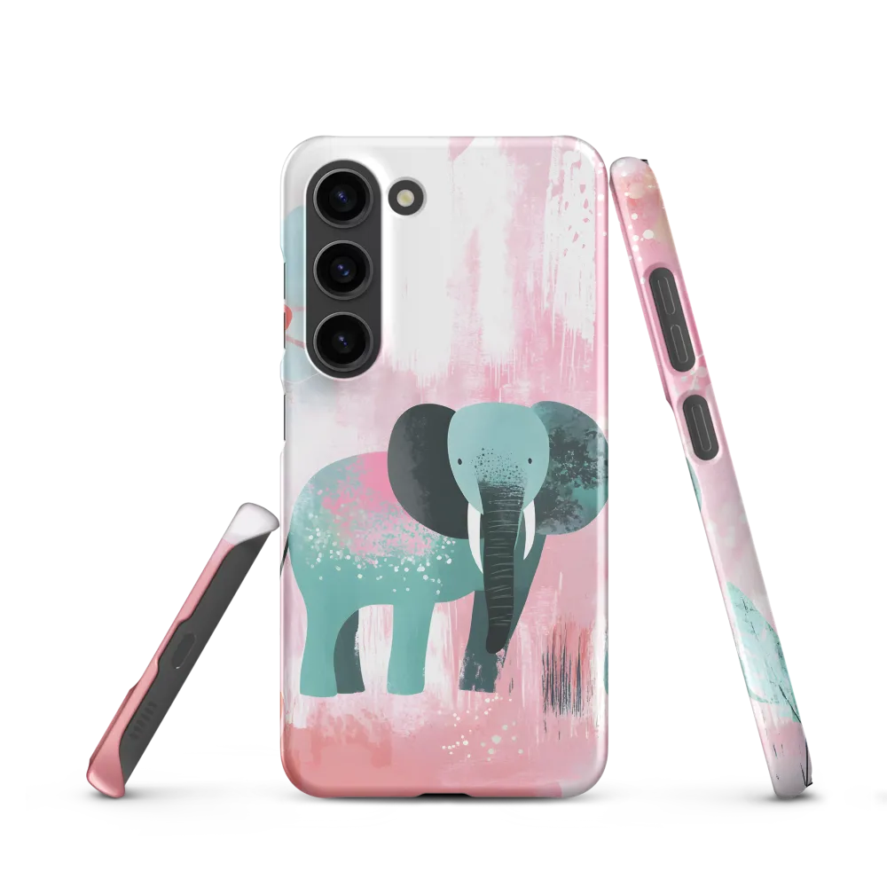 Whimsical Elegance: An Elephant's Serenade | Phone Case |  S23 | Snap Case | Matte