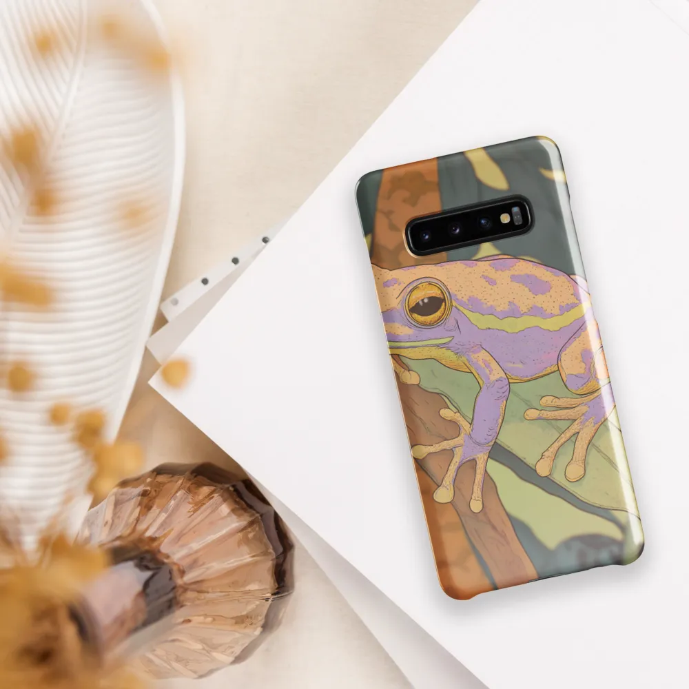 Elegance in Nature: The Vibrant Frog | Phone Case |  S10 Plus | Snap Case | Glossy