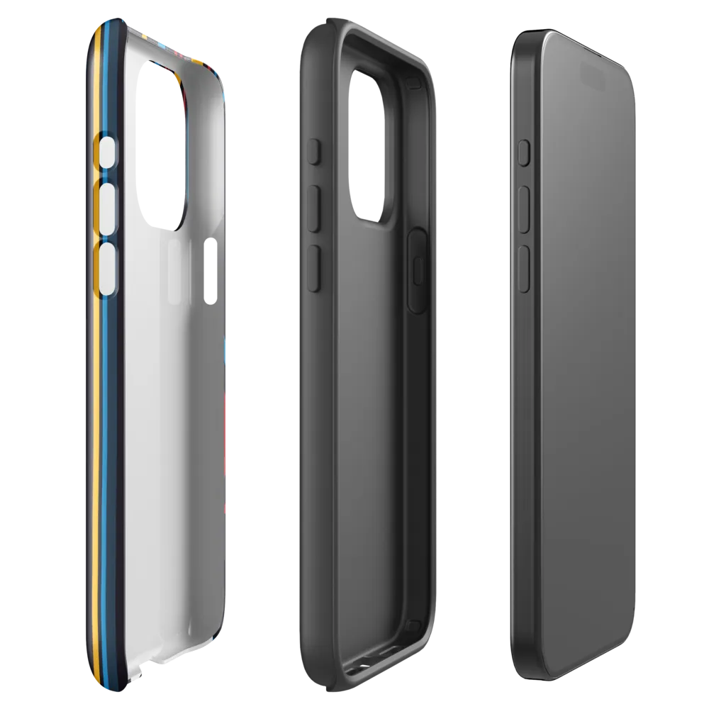 Dynamic Geometric Harmony | Phone Case |  15 Pro Max | Tough Case | Glossy