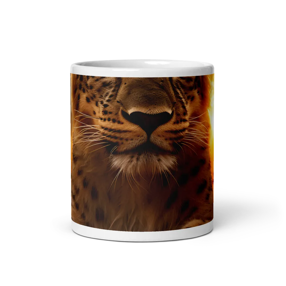 Regal Presence: The Leopard at Sunset | Mugs | Multiple Sizes & Colors