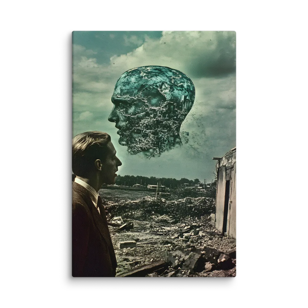 Ethereal Reflections: Identity in a Fragmented World | Canvas | 8″×12″
