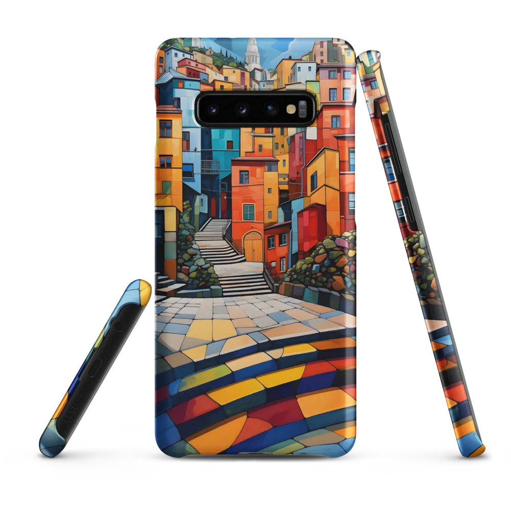 Vibrant Village: A Cubist Journey