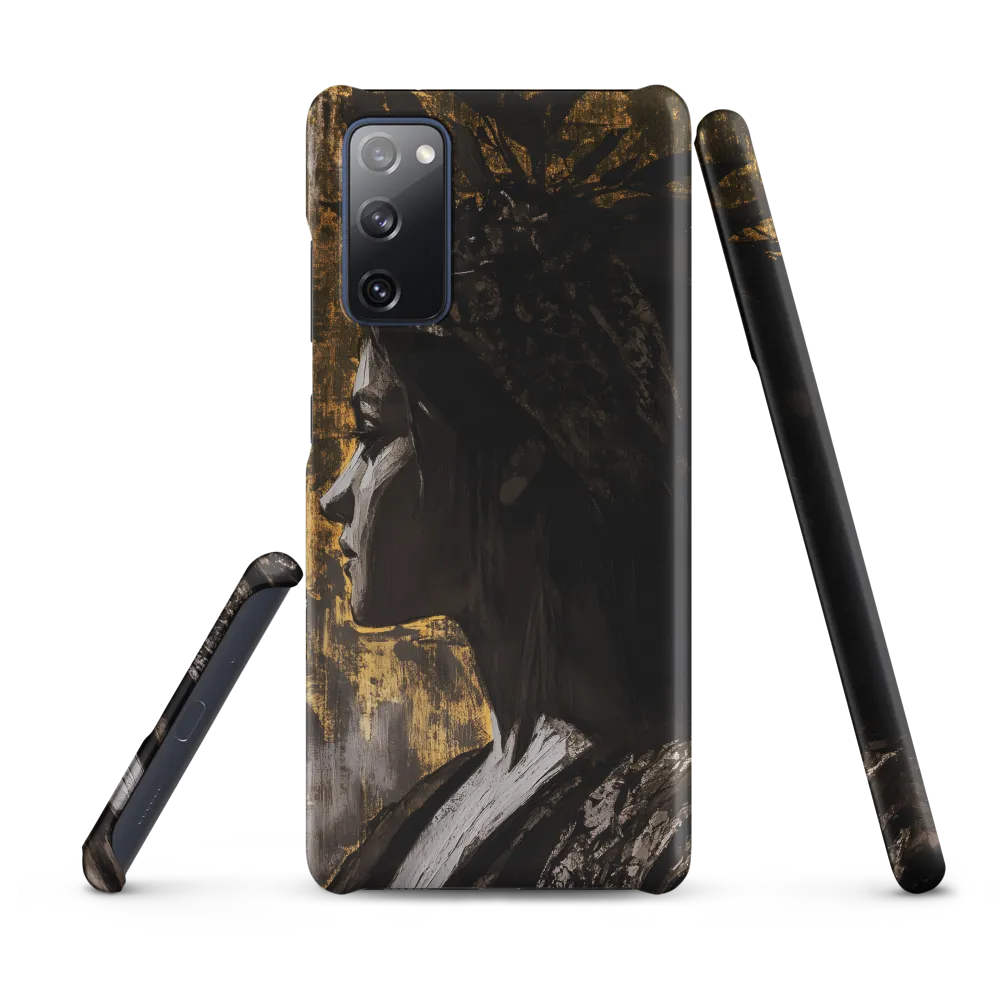 Golden Elegance: A Modern Profile Portrait