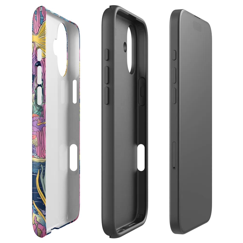 Underwater Dreamscape: A Playful Encounter | Phone Case |  16 Plus | Tough Case | Matte
