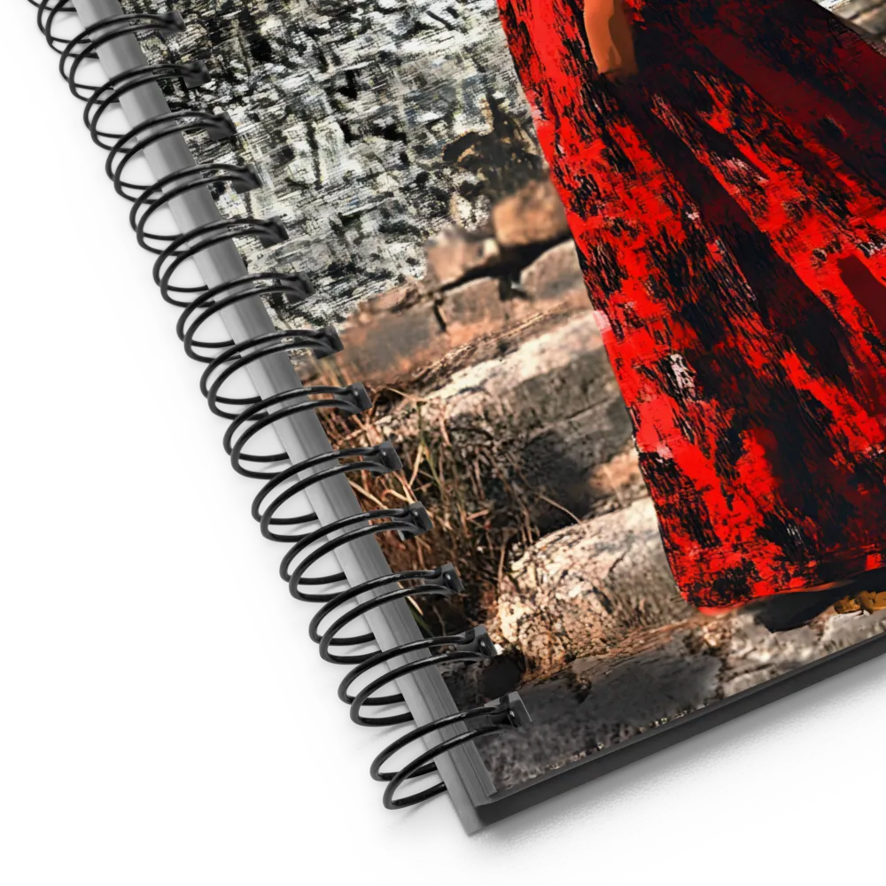 Elegance in Red | Spiral Notebook