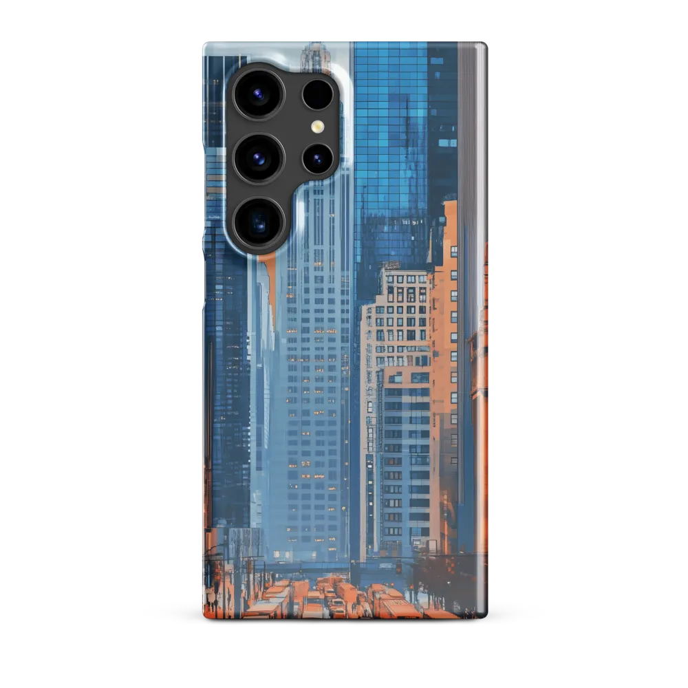 Urban Symphony in Blue and Orange