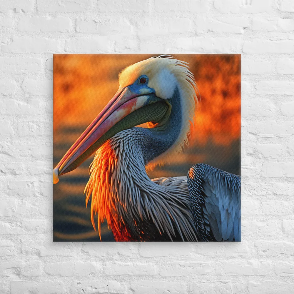 Elegance of the Pelican at Sunset