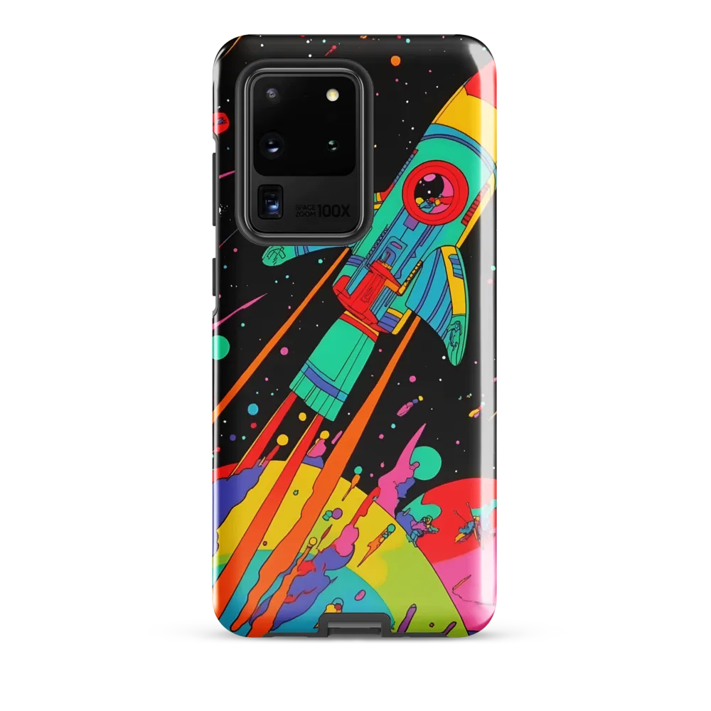 Cosmic Voyage: The Neon Lift-Off