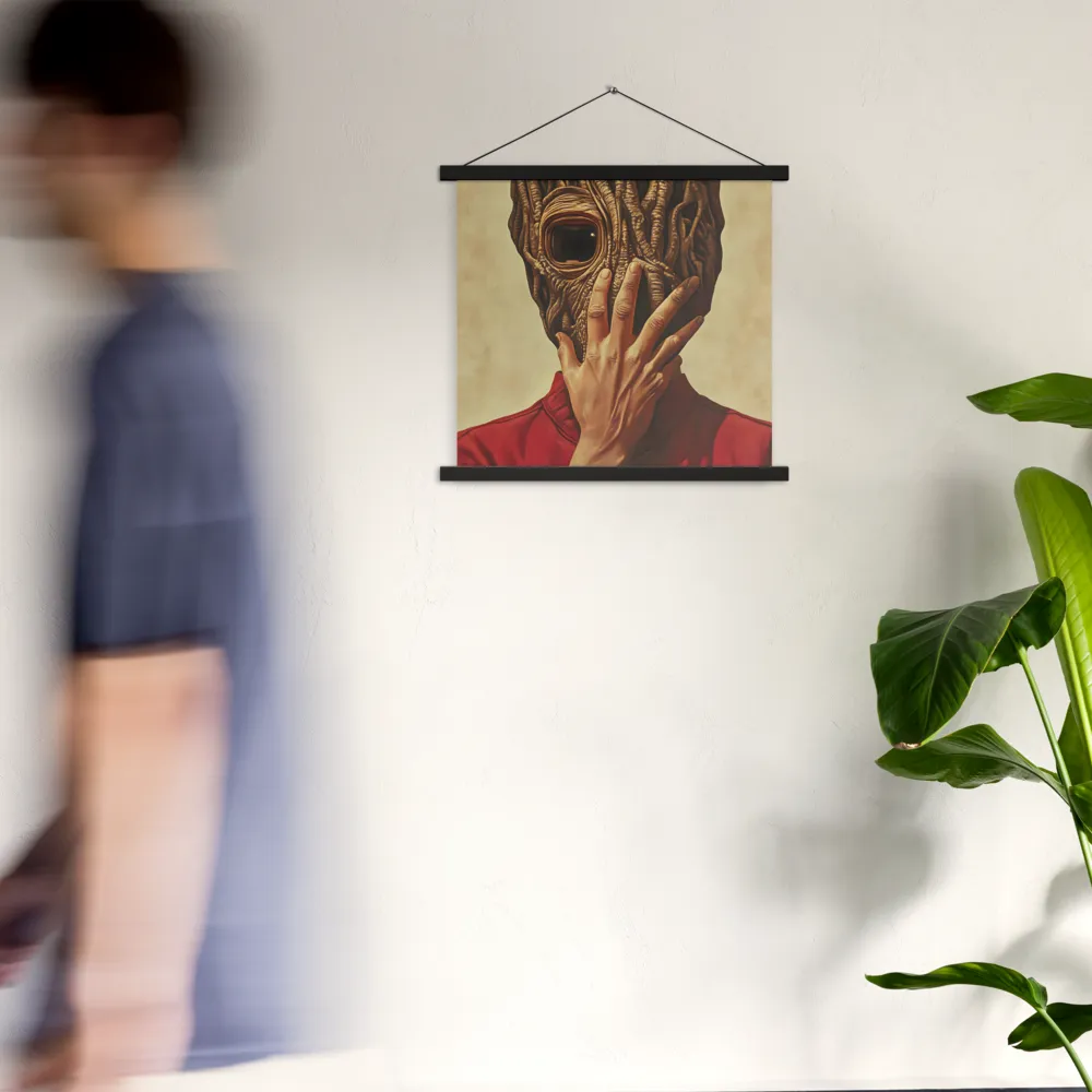 The Mask of Roots | Poster With Black Wood Hanger | 18″×18″