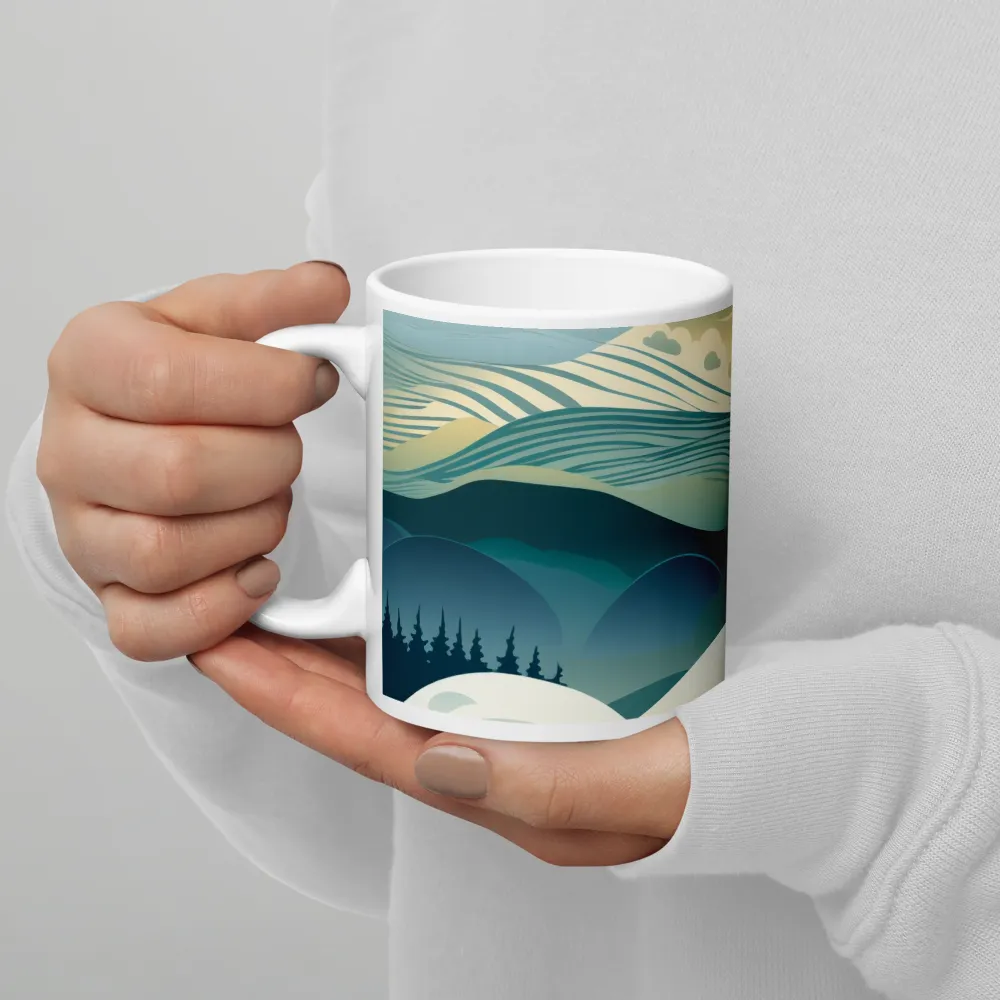 Harmonic Landscapes | Mug with White inside | 11 oz