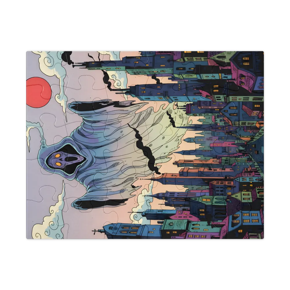 Phantom Over City 
 Jigsaw Puzzle in Tin Box